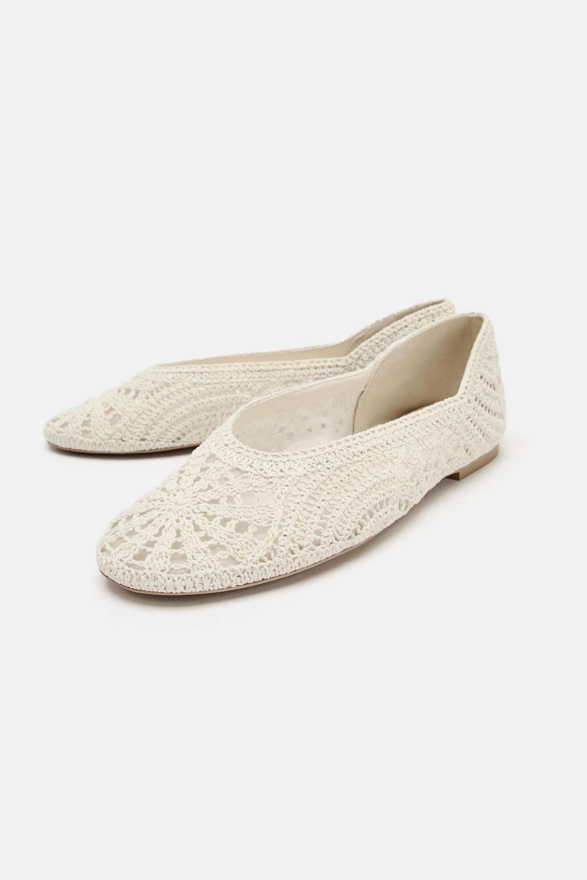 BALLERINES PLATES EN CROCHET